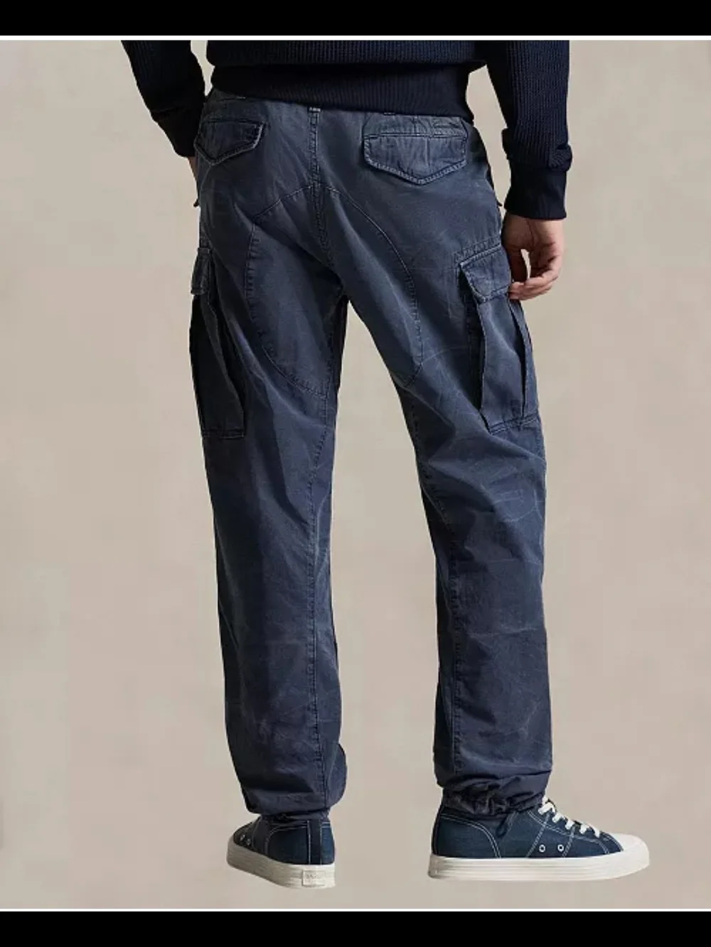 Polo Ralph Lauren Men's Classic-Fit Canvas Cargo Pants Size 36x30 Classic Navy